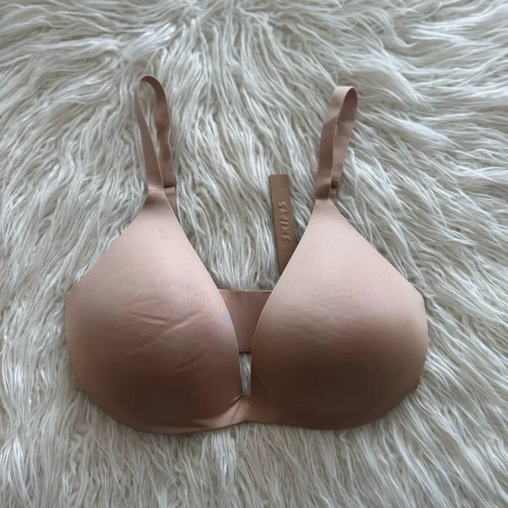 Skims Wireless Super Push up Bra Clay Size 34D - Picture 2 of 10